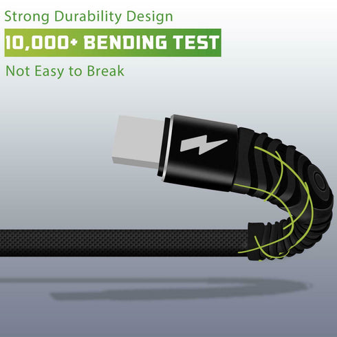 HeavyDuty USB Charger Charging Cable For Apple iPhone 13 12 11 Pro Max 6 7 8 XR X - TradeNRG UK